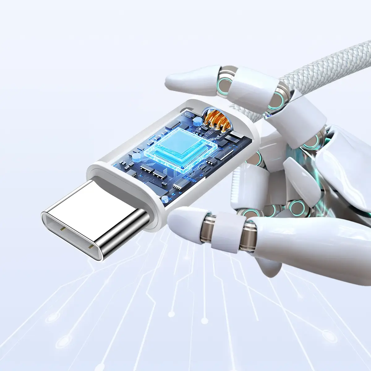 Dudao L6C USB-C uz USB-C kabelis 2 m 60W Photo 7