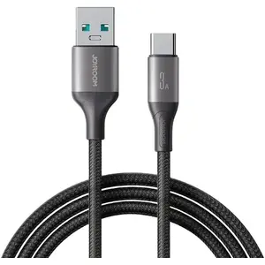 USB-A to USB-C Cable Joyroom 2 m — Black, Data & Charging Cable