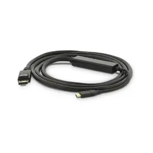Видео-кабель адаптер LMP 17092 — USB Type-C на DisplayPort, 1,8 м, чёрный