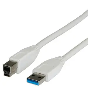 Кабель USB A — USB B IBOX ROS3003 — USB 3.2 Gen 1 (3.1 Gen 1), 3 м, бежевый