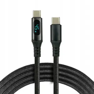 USB-C uz USB-C kabelis usams CBB-3PDL 3 m, melns, saderīgs ar USB 3.x