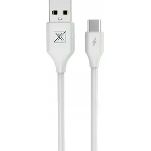 USB-A to USB-C cable Maxximus 1 m, white