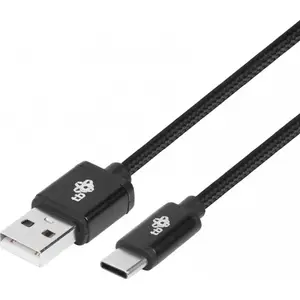 USB-A uz USB-B datu kabelis TB Print AKTBXKUCSBA150B — 1,5 m, melns