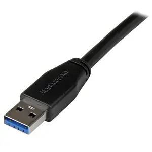USB-A to USB-B Active Cable 10 m, StarTech USB 3.2 Gen 1 (5 Gbit/s), Male–Male, Black