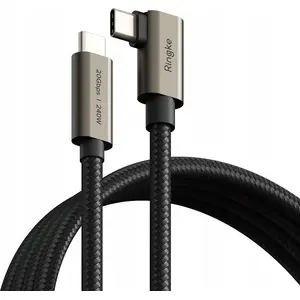 USB-C uz USB-C kabelis Ringke 2 m melns RGK11762