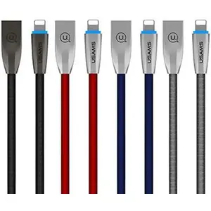 USB-A to Lightning Cable usams IPZSUSB02 — 1.2 m, gray