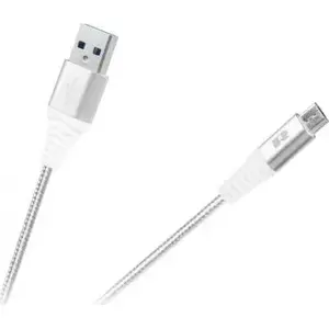 USB-A to microUSB Cable Rebel Comp RB-6000-100-W 1 m, white