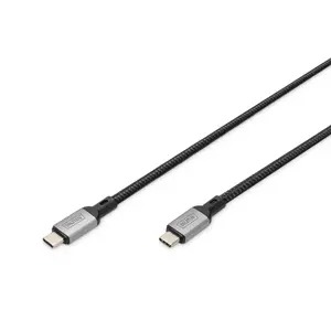 Кабель USB-C BBC Digitus USB-C 4.0, USB4 Gen 2x2, 1 м, позолоченные контакты, чёрный
