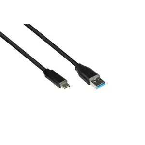 USB A to USB C cable Alcasa 2831-AC010S — USB 3.2 Gen 2 (10 Gbit/s), 1 m, black