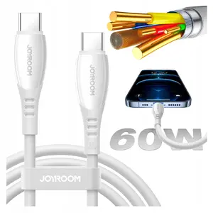 USB-C to USB-C cable Joyroom Vibrant Series S-A59 60W 1.2 m white