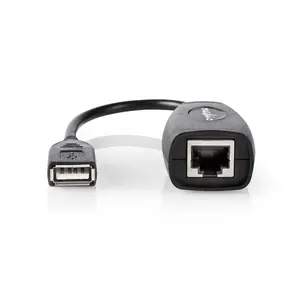 Cable gender changer C2G Nedis CCGB60EXTBK500 — RJ-45 to USB 1.1 Type-A, 0.2 m, black