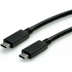 USB-C uz USB-C kabelis Secomp S3520-10, 0,5 m, melns