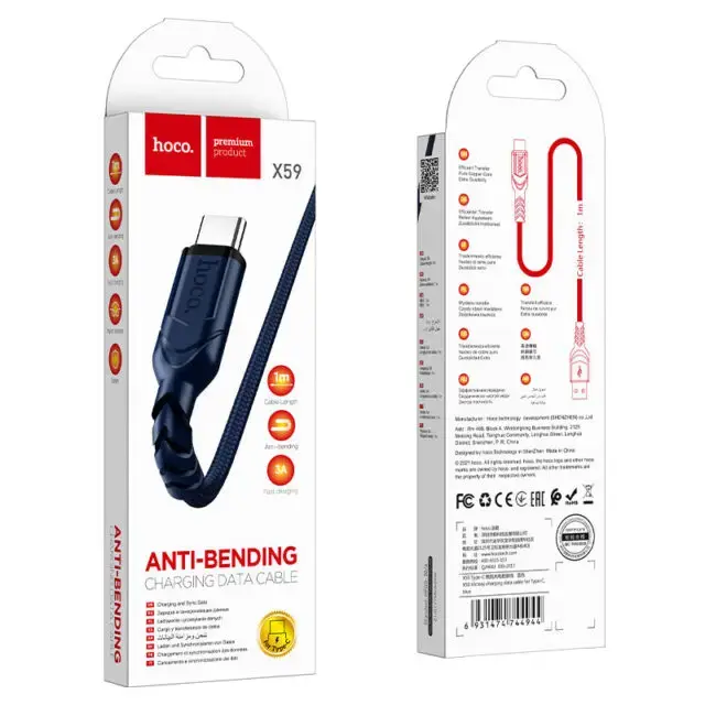 Кабель USB HOCO X59 USB 2.0 1 м Photo 3