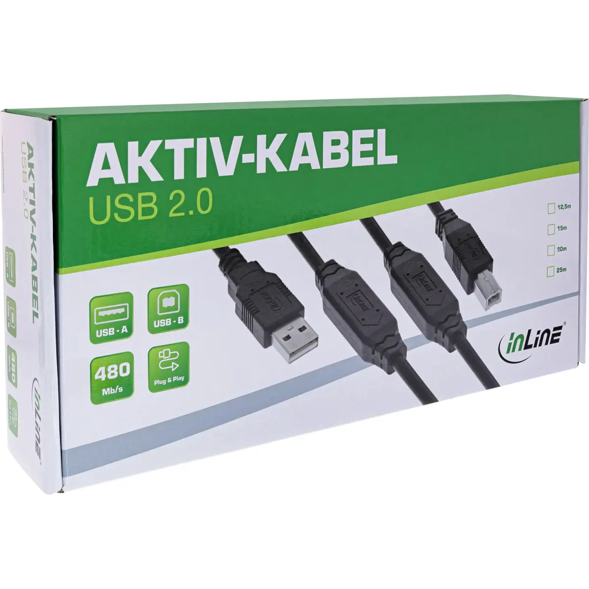 VISION aktīvais USB 2.0 kabelis 15 m Photo 3