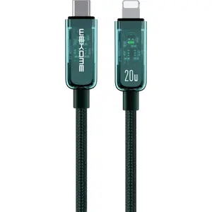 USB-C to Lightning Cable WEKOME WK-WDC-181, 1.2 m, green