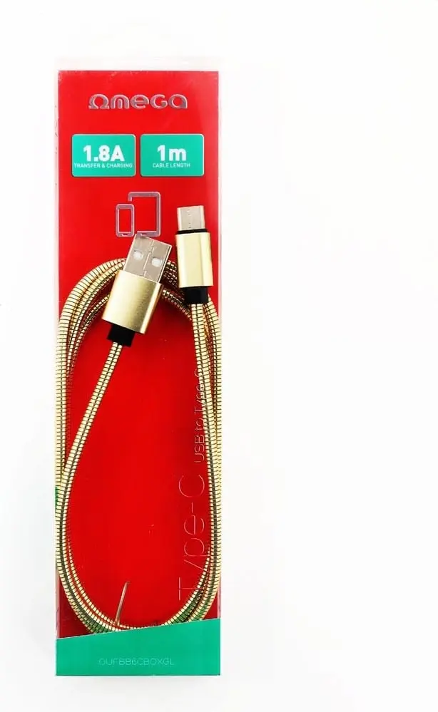 OMEGA кабель USB-A — Lightning 1 м Photo 2