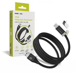 Mobile Origin кабель USB-C на USB-A Magnetic StayCable 27W 1,5 м