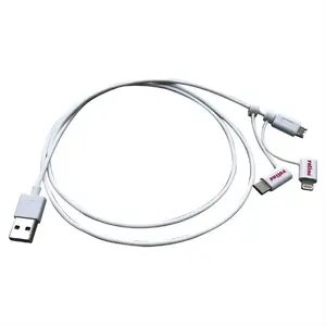 USB kabelis ROLINE 11.02.8329 USB 2.0, USB A uz Micro-USB B, 1 m, balts