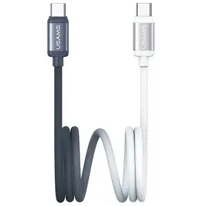 USB-C to USB-C cable usams USA1306, 1.2 m, black-white