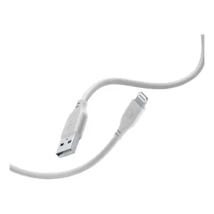 USB A to Lightning cable Cellularline Soft 1.2 m MFi grey