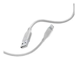 Кабель Cellularline Soft 120 см Lightning на USB A сертифицированный MFi серый