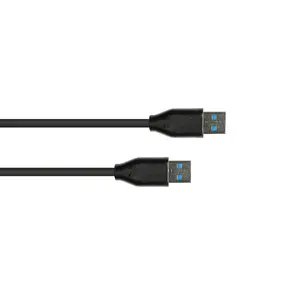 USB A to USB A cable Alcasa 2831-AA010S, USB 3.2 Gen 2 (10 Gbit/s), 1 m, black