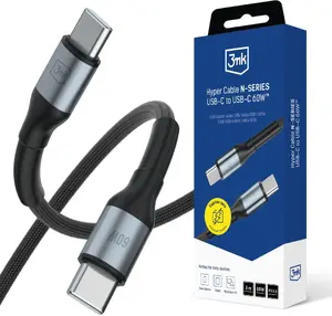 USB-C to USB-C cable 3MK Hyper Cable N-SERIES 3 m PD 3.0 QC 3.0 20V/3A 60W black
