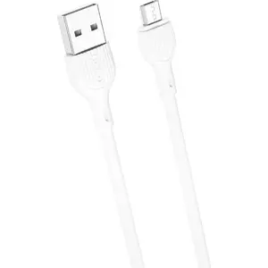 USB cable XO NB200 Micro-USB 1.0 m 2.1 A white USB data cable