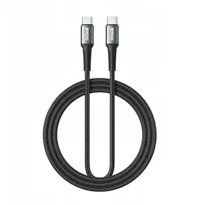 USB-C to USB-C braided cable BWOO 2 m 60W, black