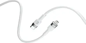 USB-C to Lightning cable No name 1.0 m 20W white – flexible USB charging/data cable