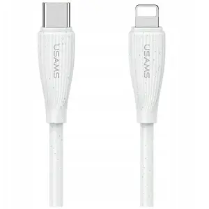 USB-C to Lightning Cable usams 1 m White (USA1244)