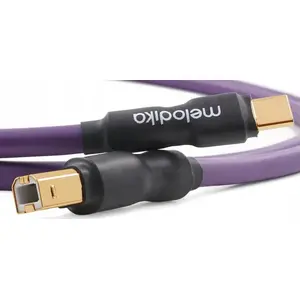 USB cable Melodika MELO-MDUCB25 — USB-C to USB-B, 2.5 m, purple