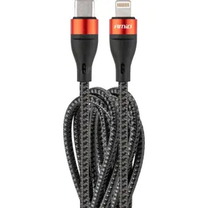 USB cable Amio AMI-02931 USB-C to Lightning 2 m Black