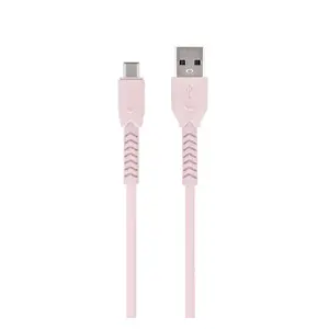 USB A to USB C cable Techonic MaXlife OEM0100850 — 1 m, pink