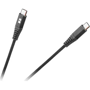 USB kabelis Rebel Comp LEC-RB-6003-100-B — USB-B uz USB-C, 1 m, melns