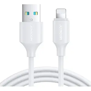 USB-A to Lightning Cable Joyroom 1 m — USB data/charging cable, white
