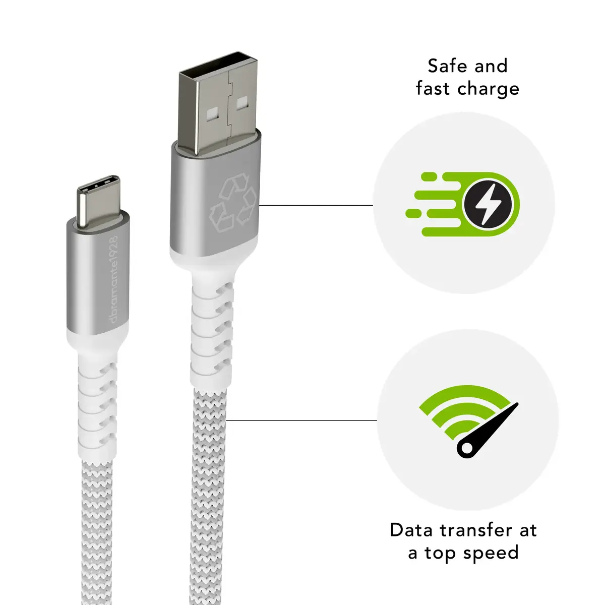 d bramante re-charge Pro BRD Cable 2,5 м USB-A–USB-C Photo 4