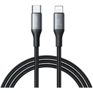 USB-C to Lightning Cable Joyroom 2 m — Black, 2-meter USB data/charging cable