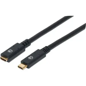 USB-C to USB-C cable MANHATTAN 1 m — USB 2.0, black
