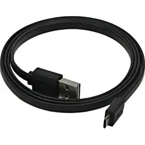 USB-A uz microUSB kabelis Neutralle 0,3 m Melns