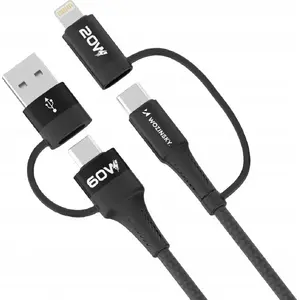 USB A to Lightning cable Wozinsky 1 m, black