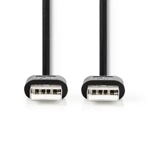 USB A to USB A cable Nedis CCGT60000BK30 — USB 2.0, 3 m, black