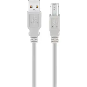 Кабель USB 2.0 Hi-Speed GOOBAY 1,8 м — USB A на USB B, серый
