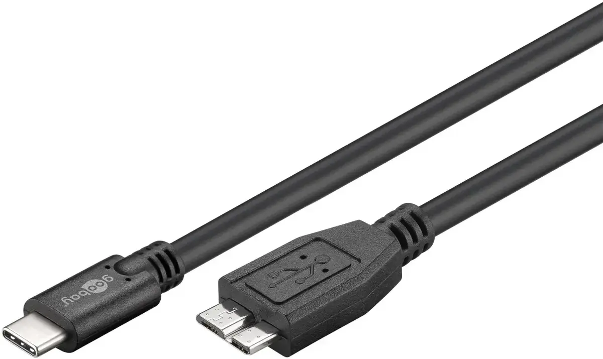 GOOBAY Micro‑USB B на USB‑C 1 м USB 3.2 Gen 1 кабель Photo 2