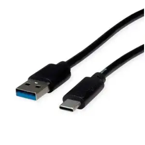 Кабель USB-A — USB-C DIGITUS 11.45.9011, 1 м, чёрный