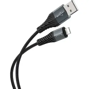 USB-A to Lightning Cable HOCO 1 m Black — USB data cable for iPhone/iPad