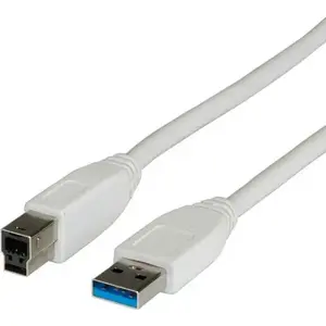 USB-A uz USB-B kabelis RBLINE S3002, 1,8 m, pelēks