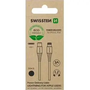 USB-C to Lightning cable SWISSTEN 1.2 m, black, model 71505300ECO