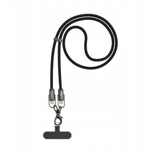 USB charging cable Tiross M108 USB-C 60W 1.3 m braided lanyard design