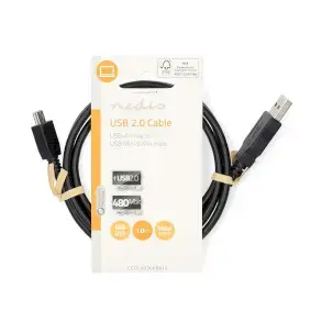 Nedis CCGL60300BK10 USB A–Mini-USB B kabelis Photo 3